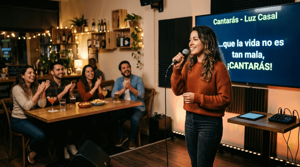 Karaoke accesible y fácil para cantantes principiantes.